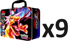 Pokemon Fall 2023 Collector Chest Tin CASE (Charizard) (9 Chest Tins)